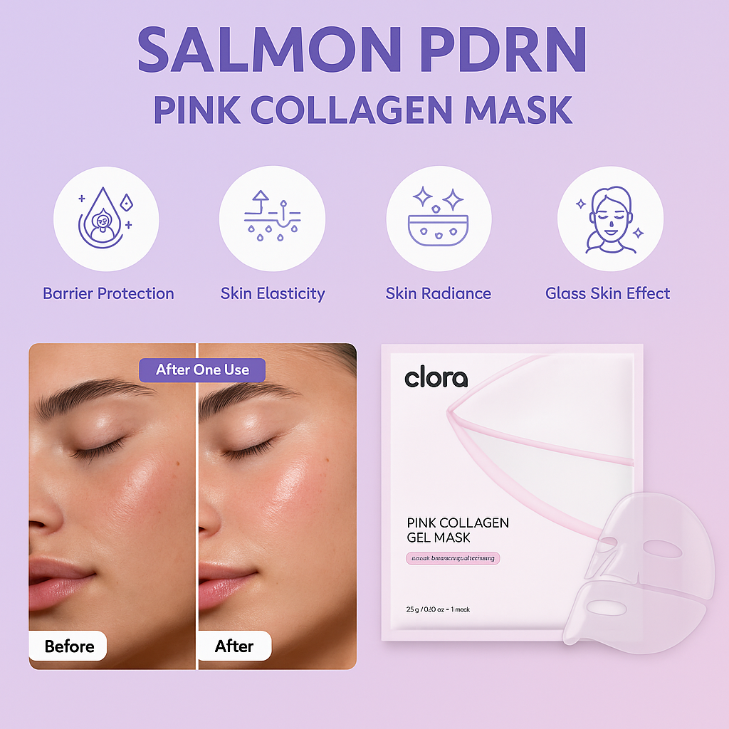 Clora Salmon PDRN Pink Collagen Face Mask